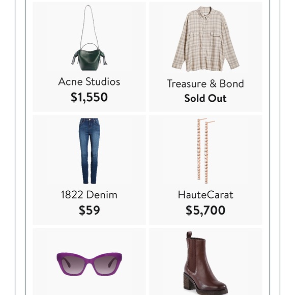 Nordstrom Treasure & Bond Boxy Plaid Flannel in Beige and White - Picture 2 of 11